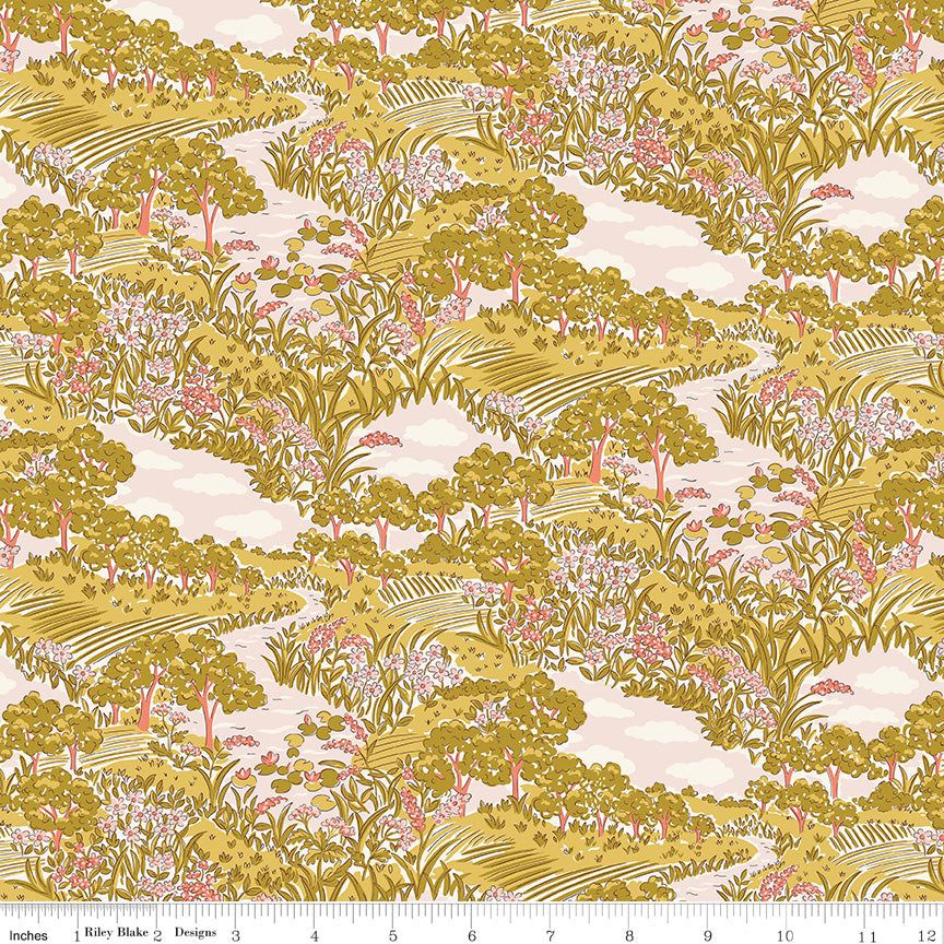 LIBERTY BOTANIST'S WALK Botanist's Sketch C Yardage