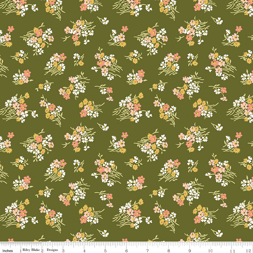 LIBERTY BOTANIST'S WALK Joanne's Bouquet C Yardage