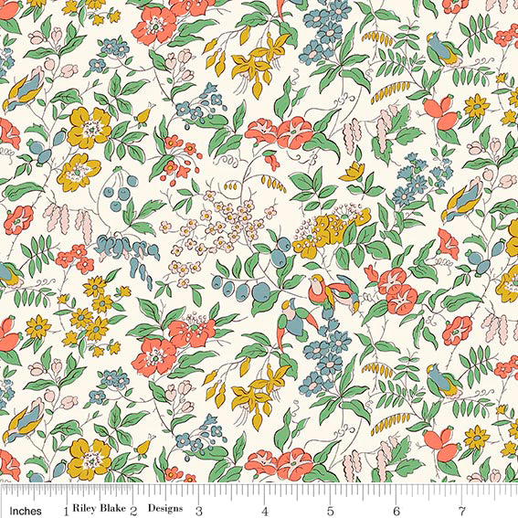 LIBERTY MEADOW FLOWERS Adelaide's Song A Yardage