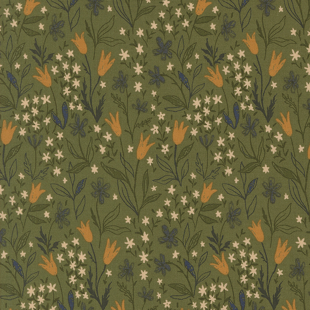 AUTUMN FOREST Leaf Fall Foliage Yardage