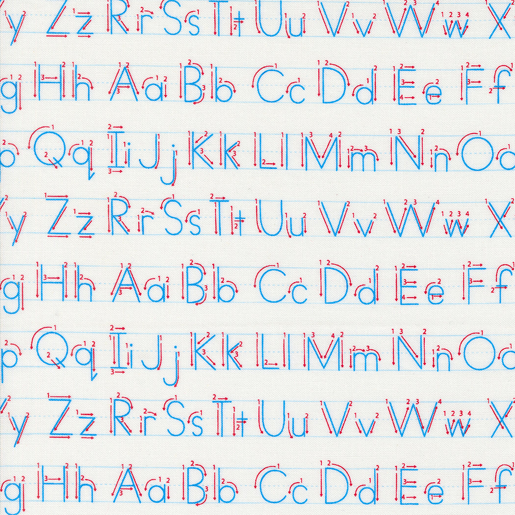 BACK TO SCHOOL Paper Writing Letters Yardage