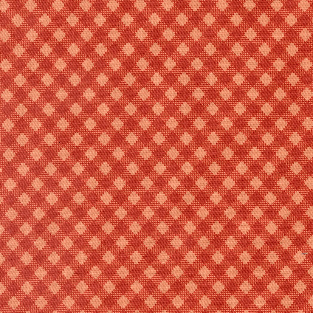 2 Yards FARMSTEAD Copper Bias Gingham Remnant