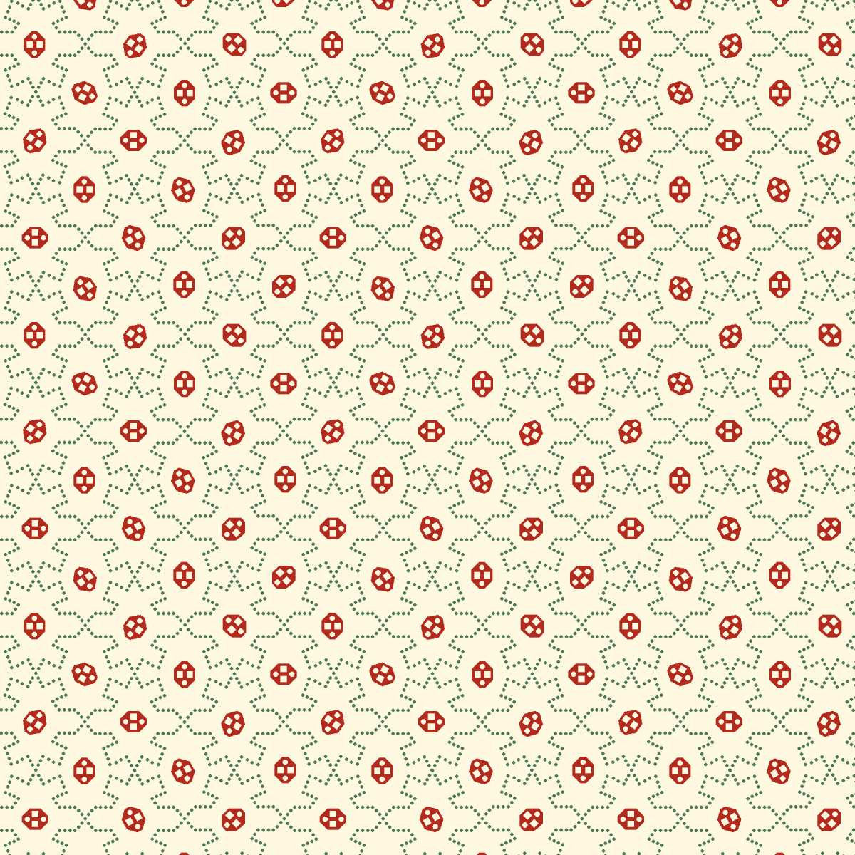 GREETINGS AT CHRISTMASTIDE Geometric Yardage