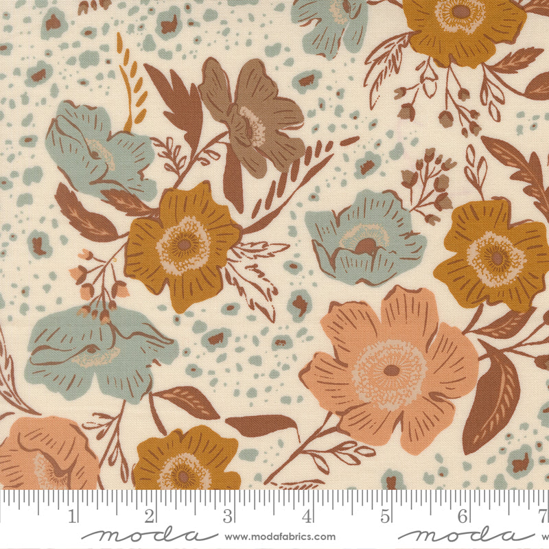 WELLSPRING Eggshell Florals Yardage