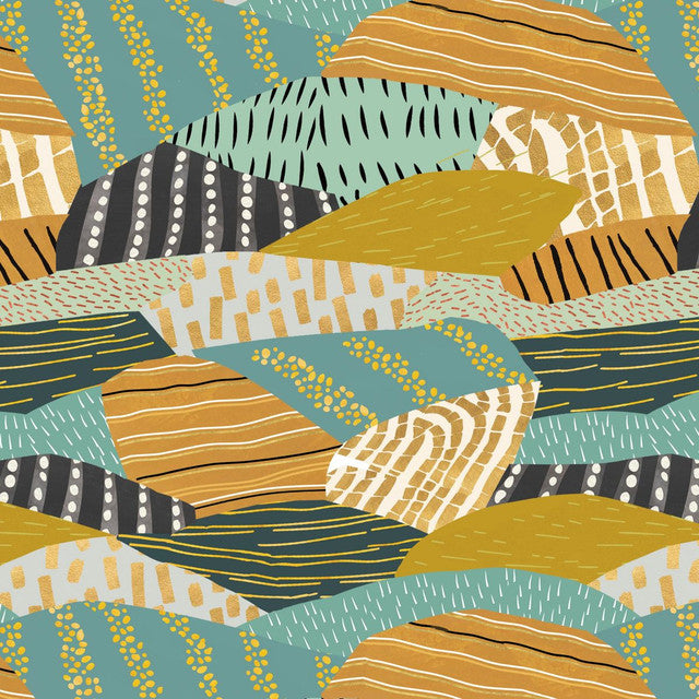 HIGHLAND NATURE WALK Field Patchwork Yardage