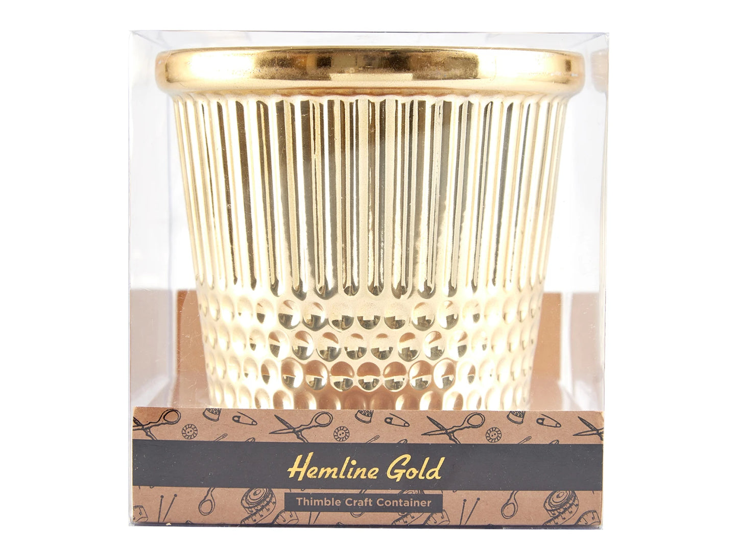 Rose Gold Thimble Craft Container