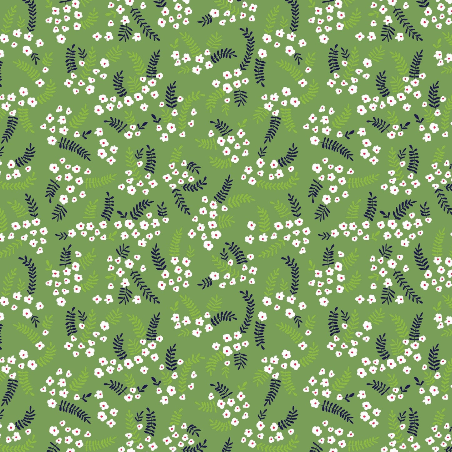 CATS AND FLOWERS Liberty Garden Yardage