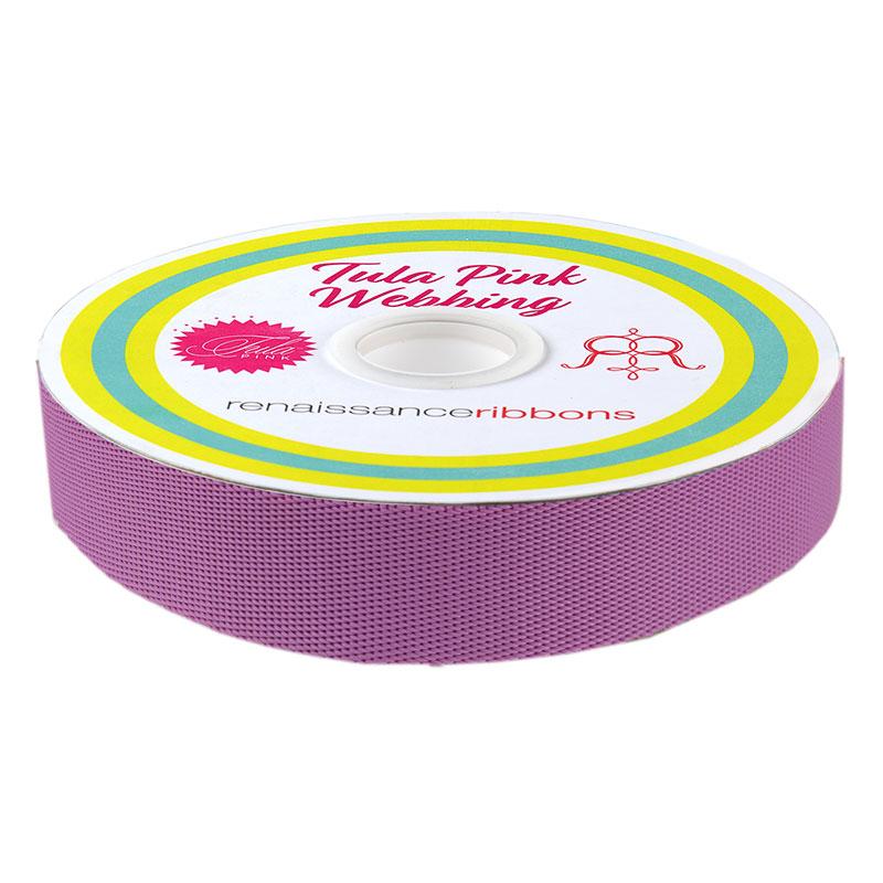 Tula Pink EverGlow Webbing 1" Mystic Purple