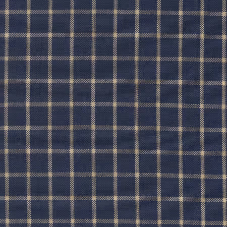 Tea Towel Reverse Window Pane Navy/Teadye
