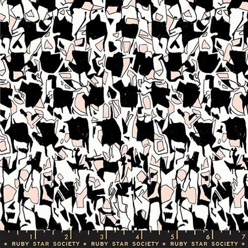 MEMENTO Black Shapes Yardage