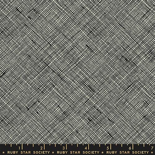 MEMENTO Black Crosshatch Yardage