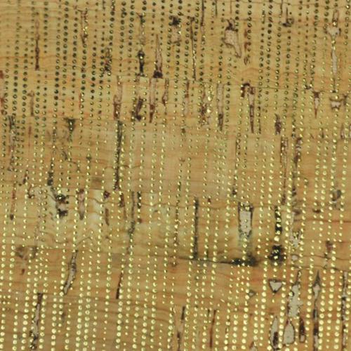 Cork Fabric 18"x15" Natrl/Gold