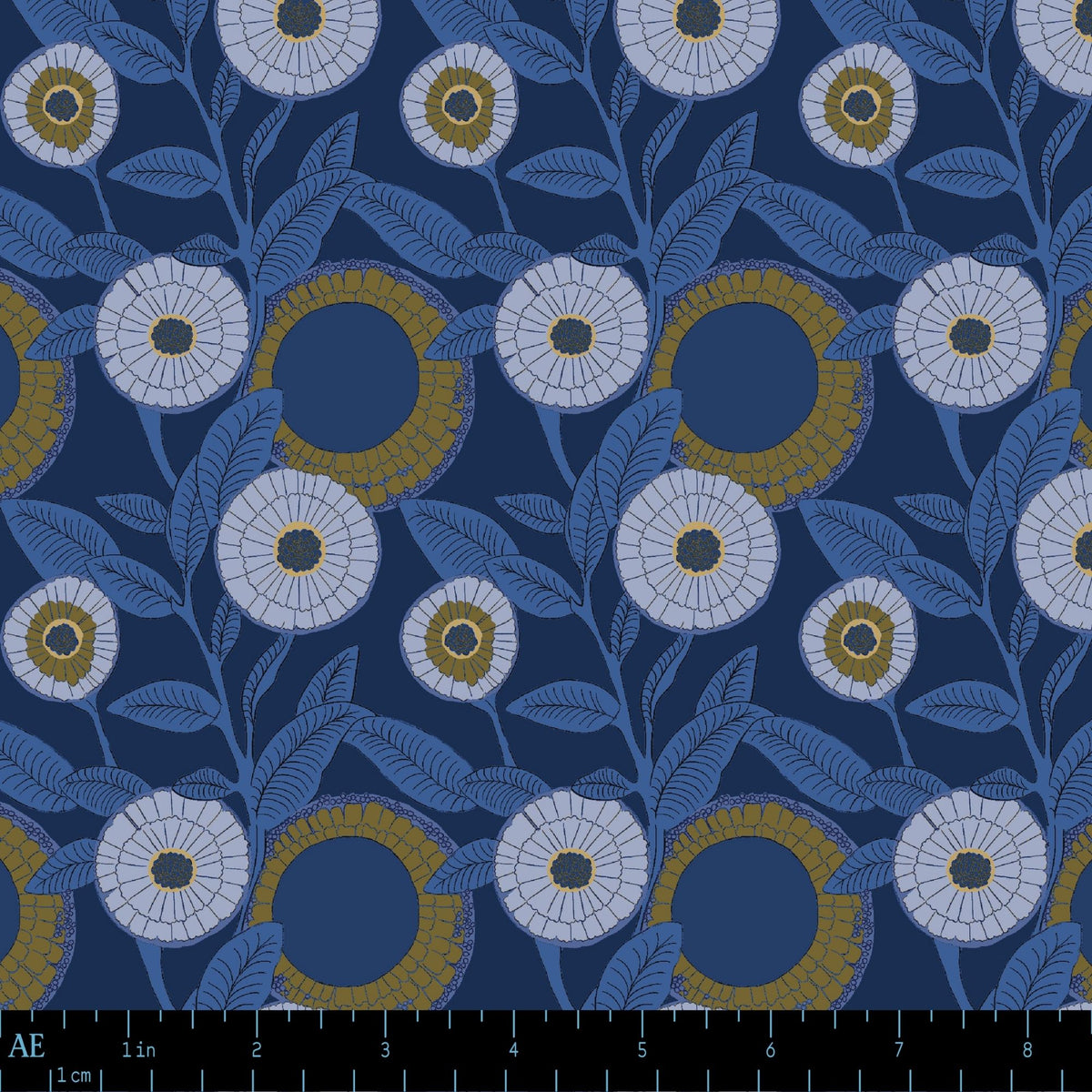 August Ellery Night Orchard Moonlit Canopy Yardage