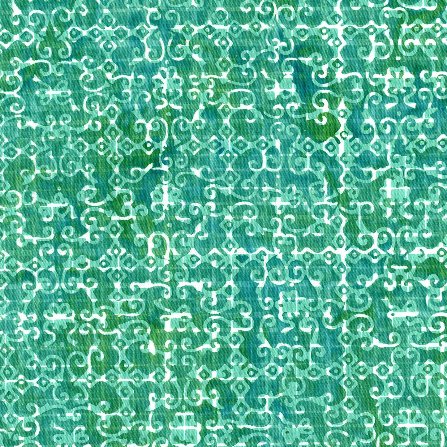 SASSY AND TWEET Aquamarine Batik Yardage