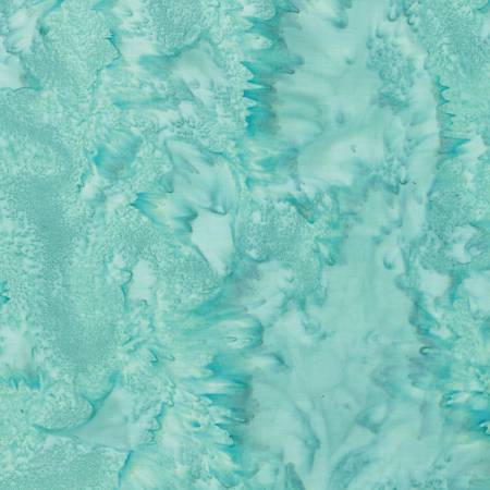 1yd Batik Light Teal Remnant