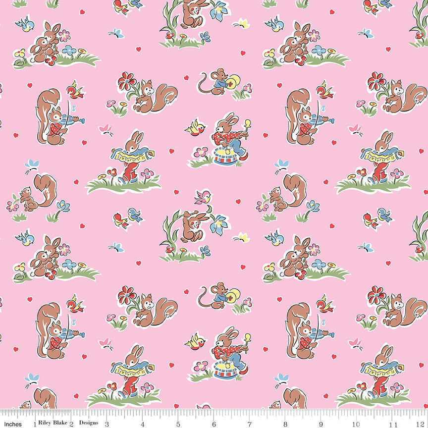 LOVE NOTES Main Pink Yardage