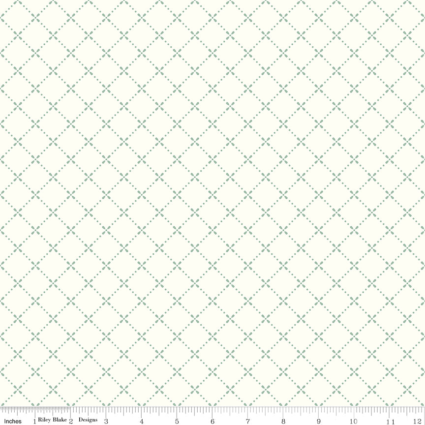 MARY CATHERINE Grid Cloud Yardage