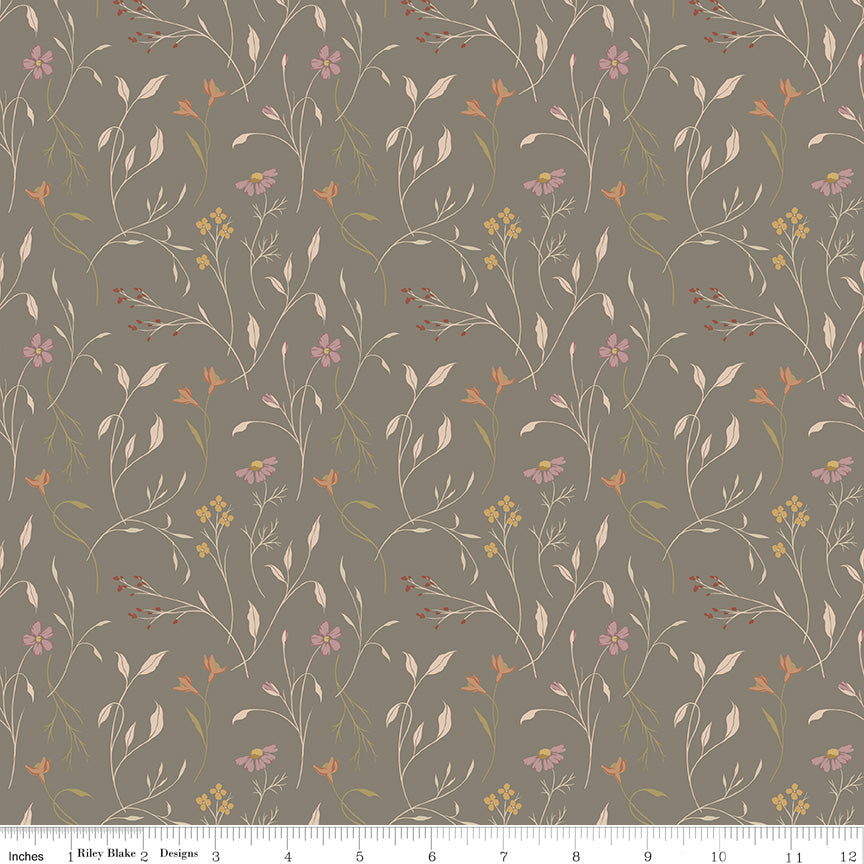 THREADS OF GRACE Main Medium Grey Yardage
