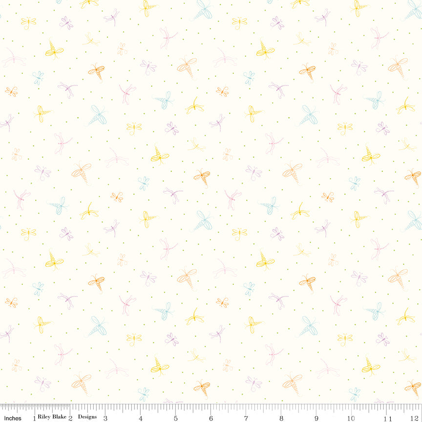 HUSH HUSH 5 Dashing Dragonflies Yardage