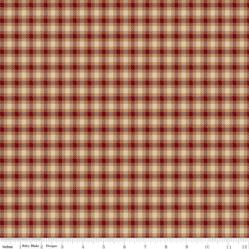 PLAID - VENTURE CLUB Scout Mahogany Yardage