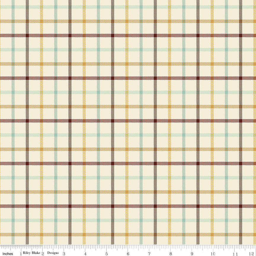 PLAID - VENTURE CLUB Camper Cream Yardage