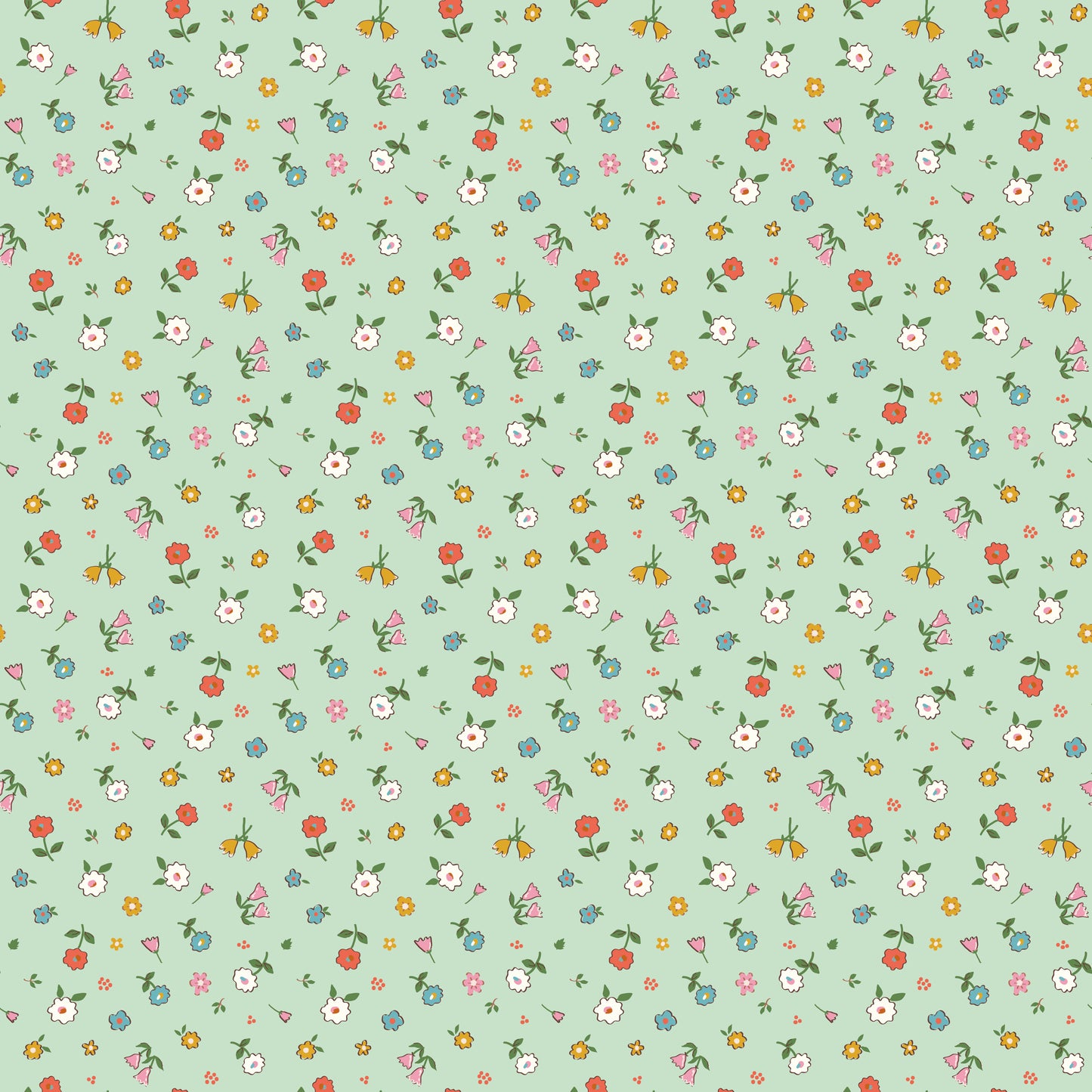 COTTON NOOK Pretty Mint Yardage