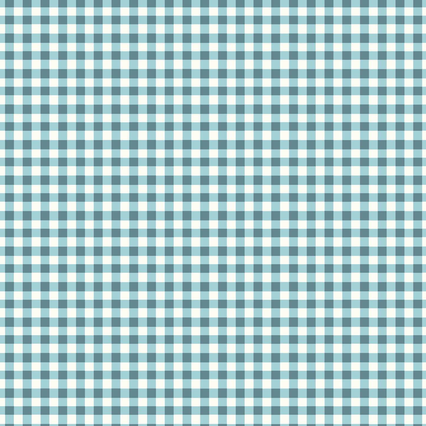 COTTON NOOK Plaid Blue Yardage