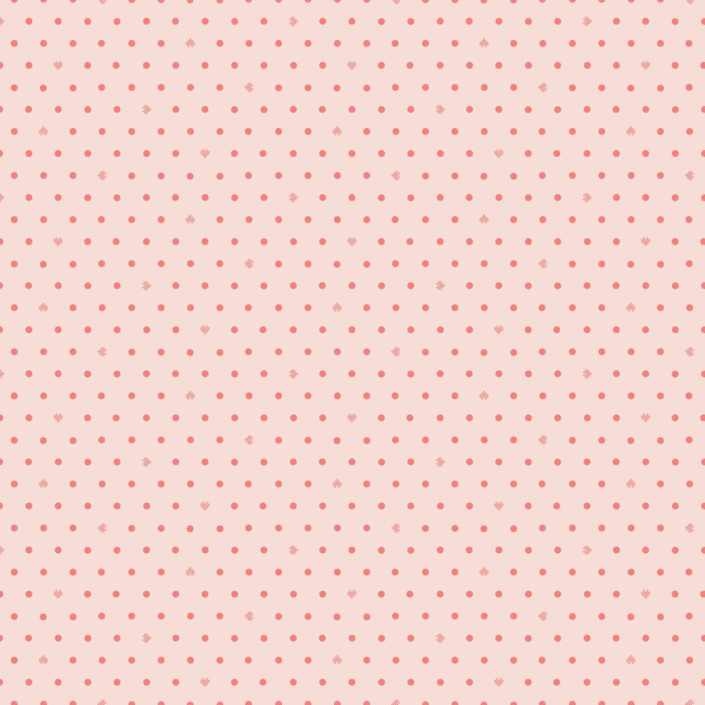 COTTON NOOK Dots Blush Yardage