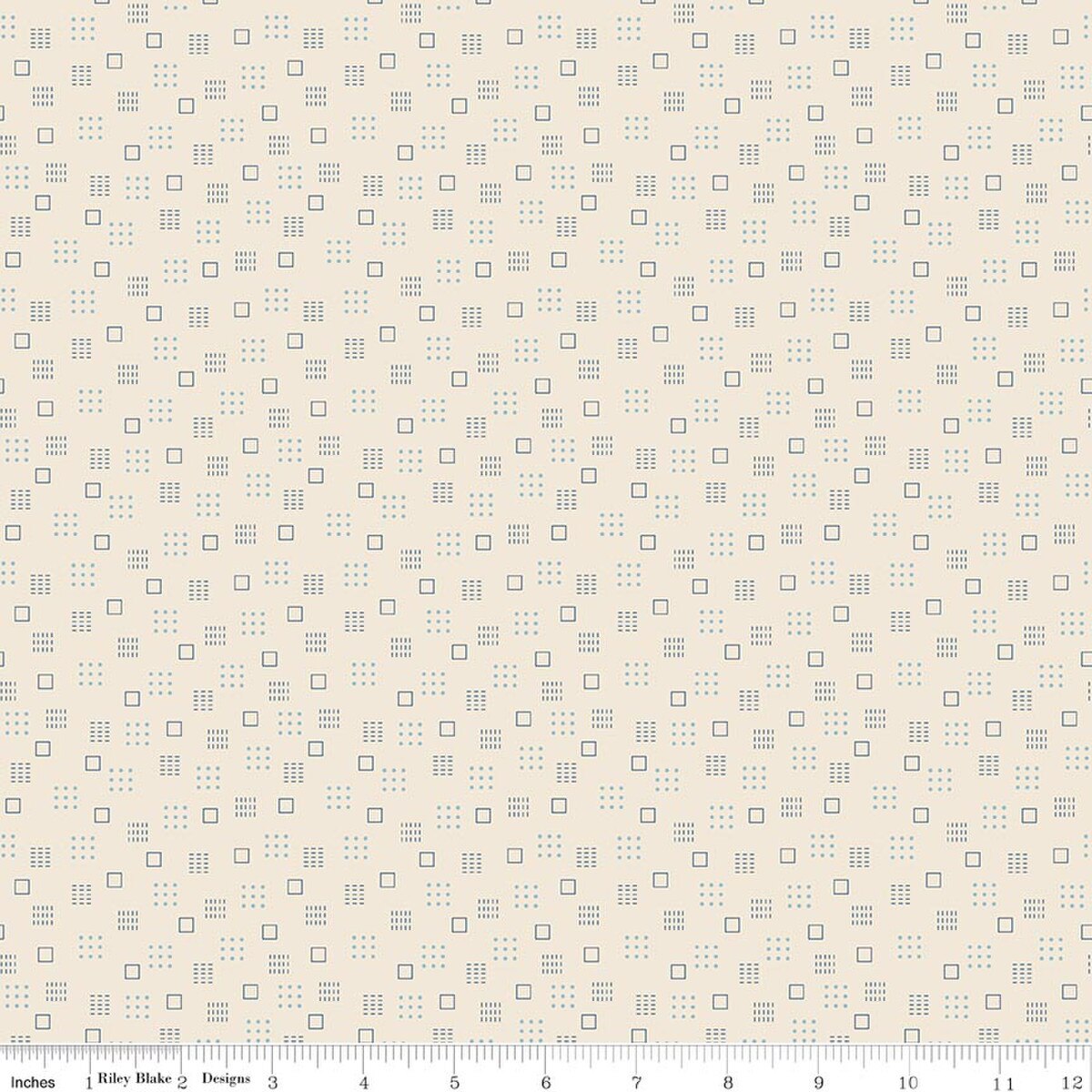 Denim & Daisy Squares Denim Yardage