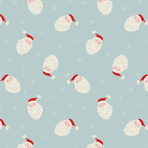 1 1/2yd Christmas in the City Santa Remnant