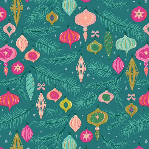 CHRISTMAS IN COLOR Jingle all the Way Spruce Yardage