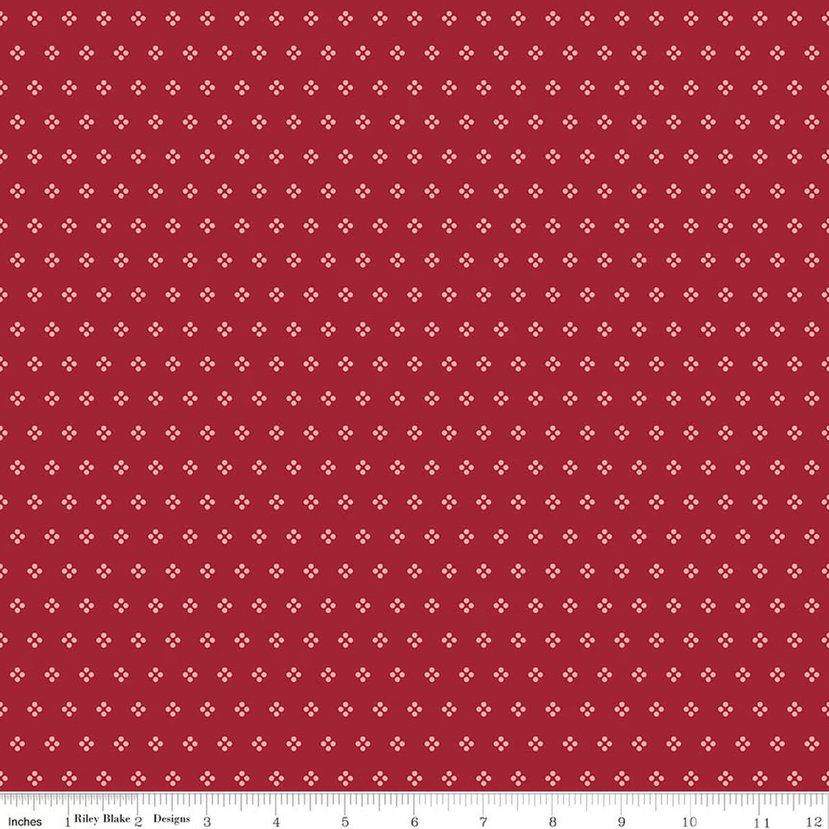 BERRY & SAGE Eyelet Cherry Tart Yardage