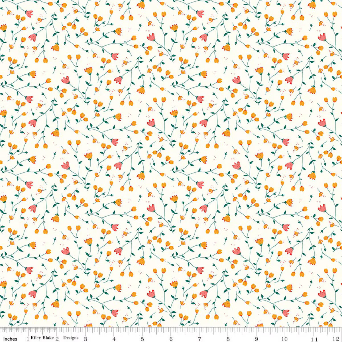 SERENDIPITY 2 Floral Cream Yardage