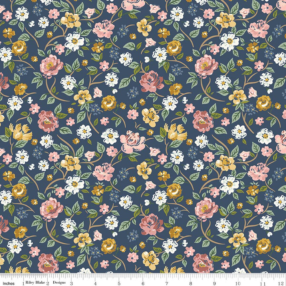 ROSEWOOD Garden Stroll Oxford Yardage