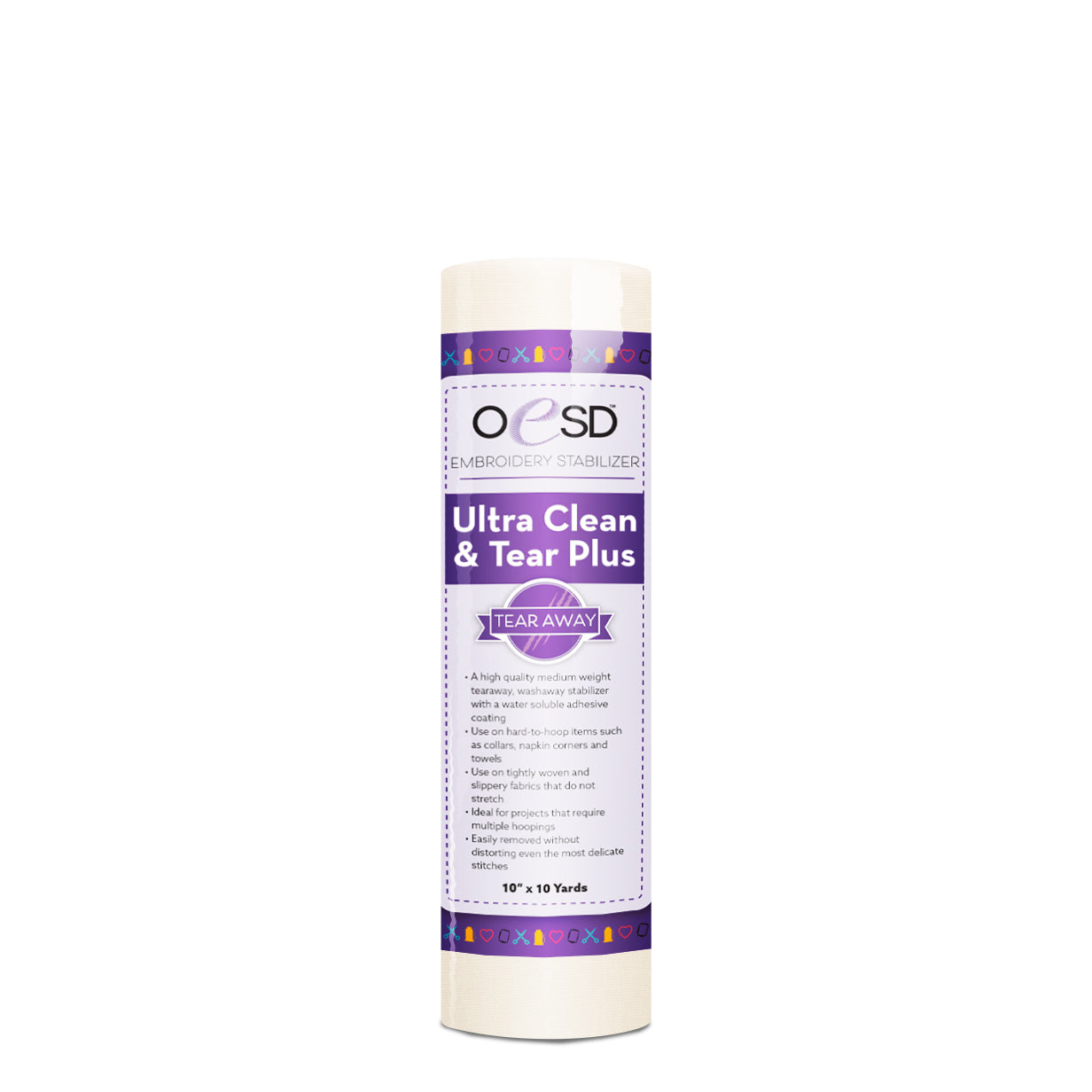 OESD Ultra Clean and Tear Plus 10" x 10 yards Stabilizer