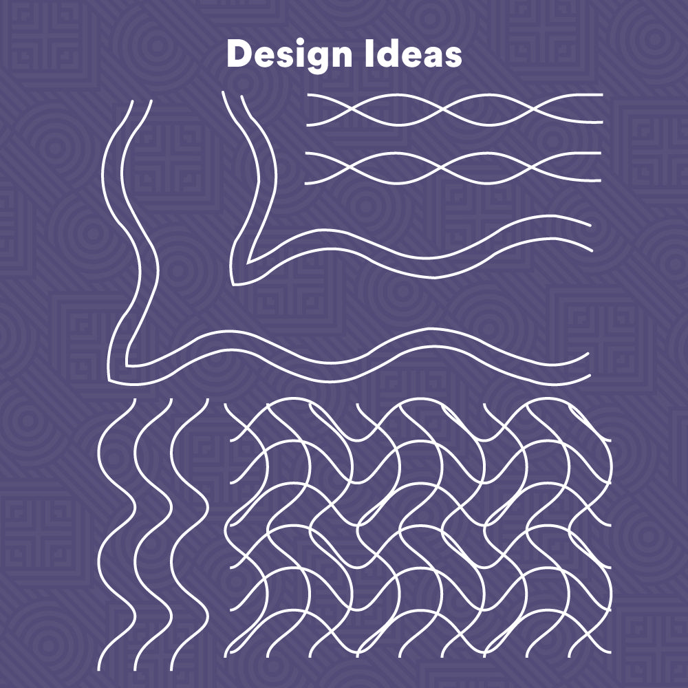 Wiggle Wave Ruler - Handi Quilter Ruler