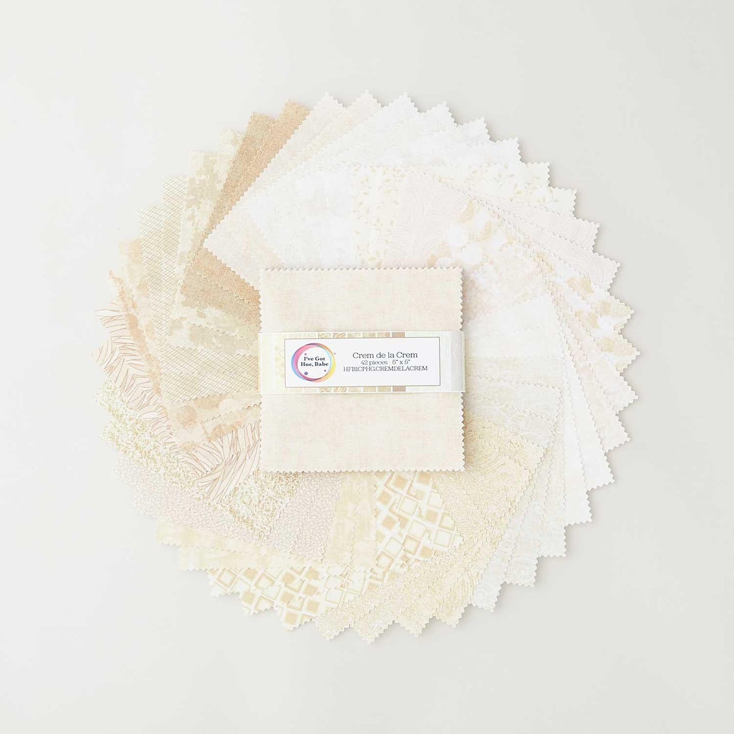 I'VE GOT HUE, BABE Crem de la Crem 5" Charm Pack