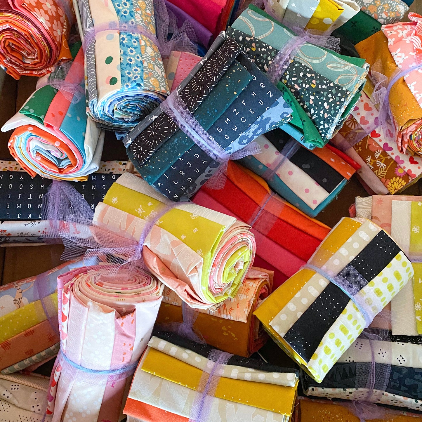 Mystery Fat Quarter Rolls