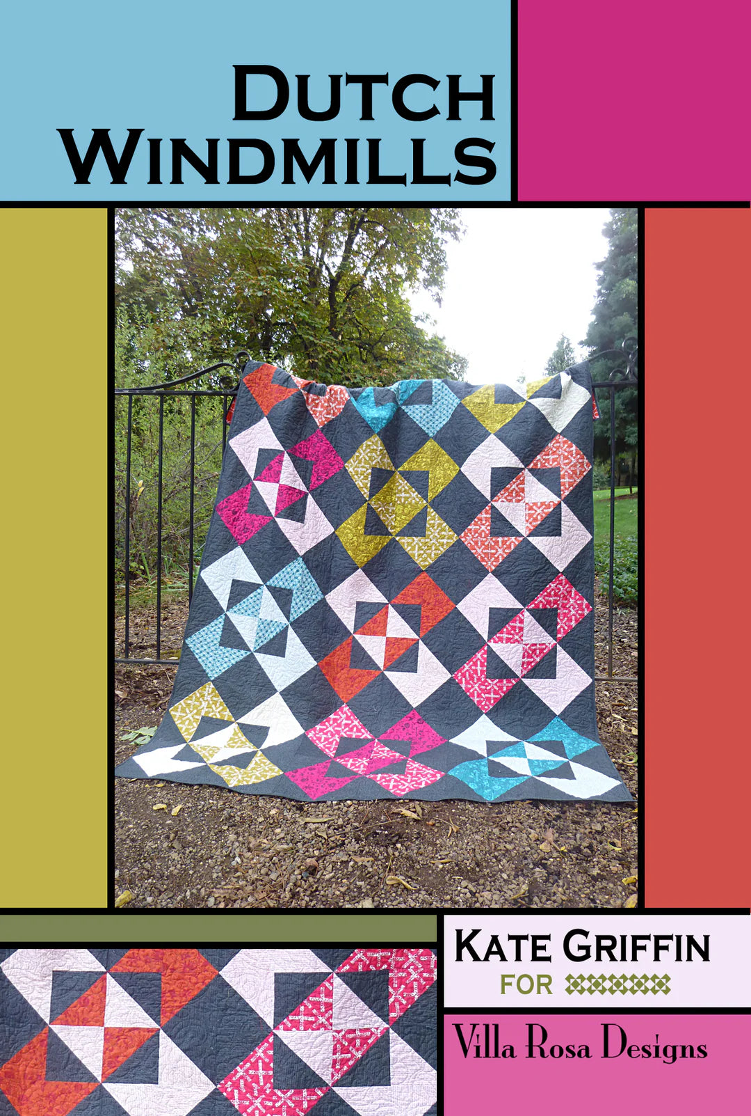 Dutch Windmills Pattern Digital Download