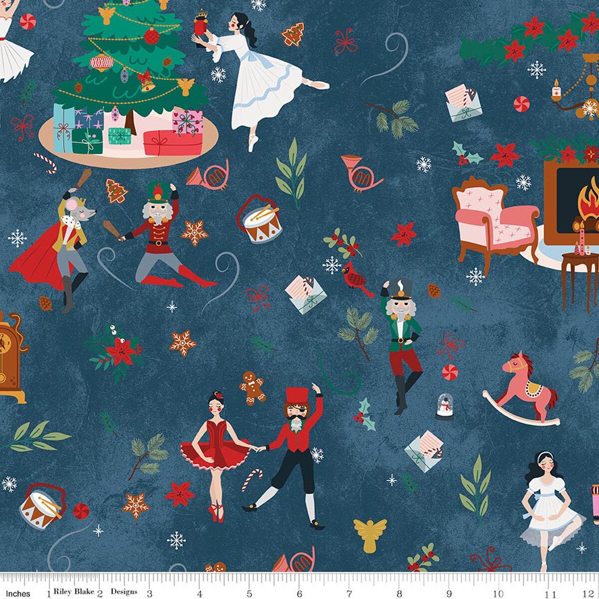 NUTCRACKER TRADITION Main Midnight Yardage