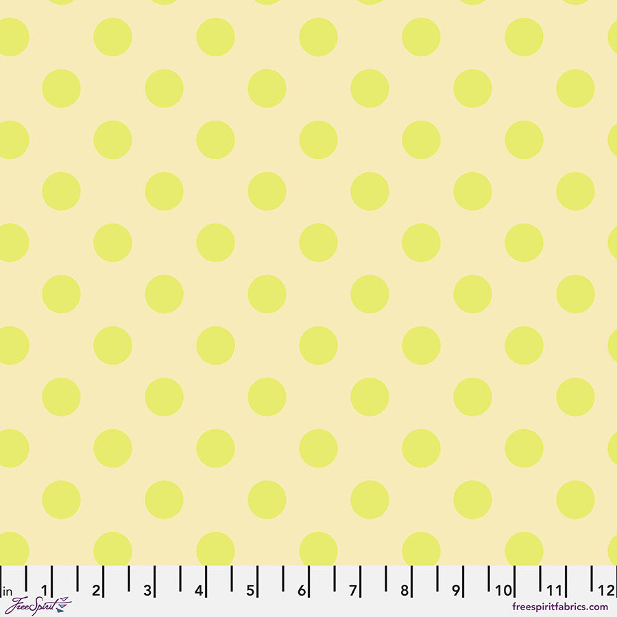 TULA'S TRUE COLORS Neon Pom Pom Moon Beam Yardage