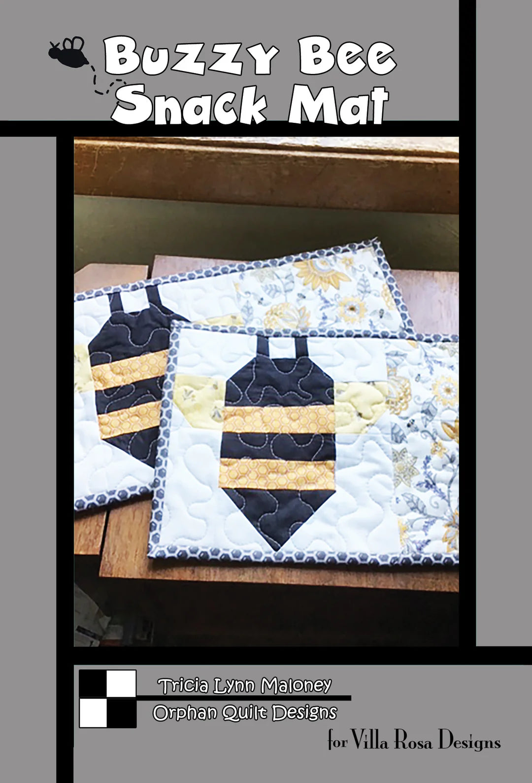 Buzzy Bee Snack Mat Pattern Digital Download