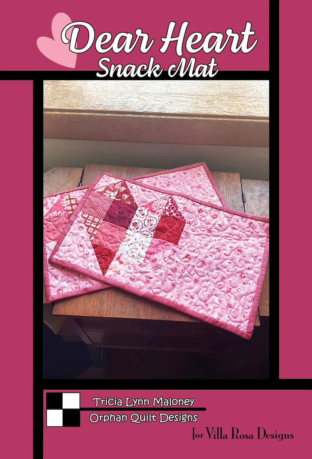 Dear Heart Snack Mat Pattern Digital Download