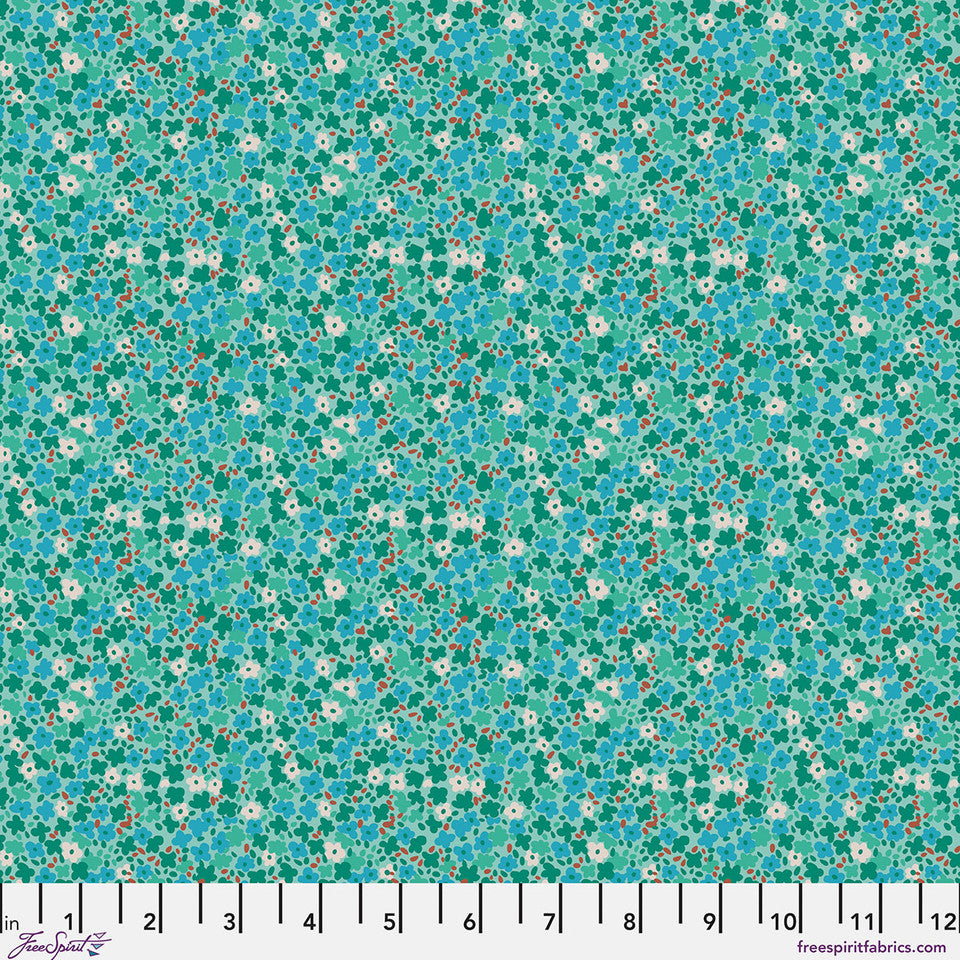 PETITE PRINTS Ditzy - Mint Yardage