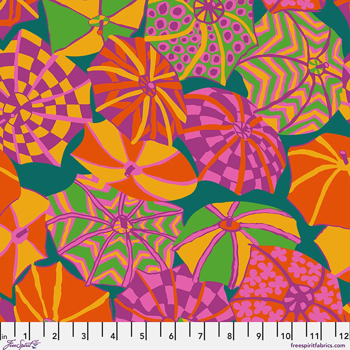 KAFFE COLLECTIVE AUG 2026 English Summer - Red Yardage