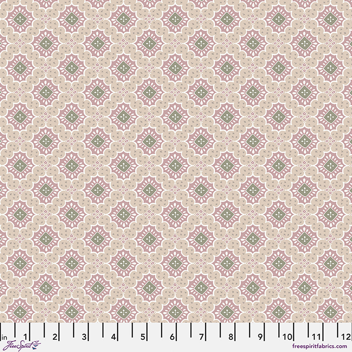 FRENCH FARMHOUSE Charlotte - Mauve Yardage
