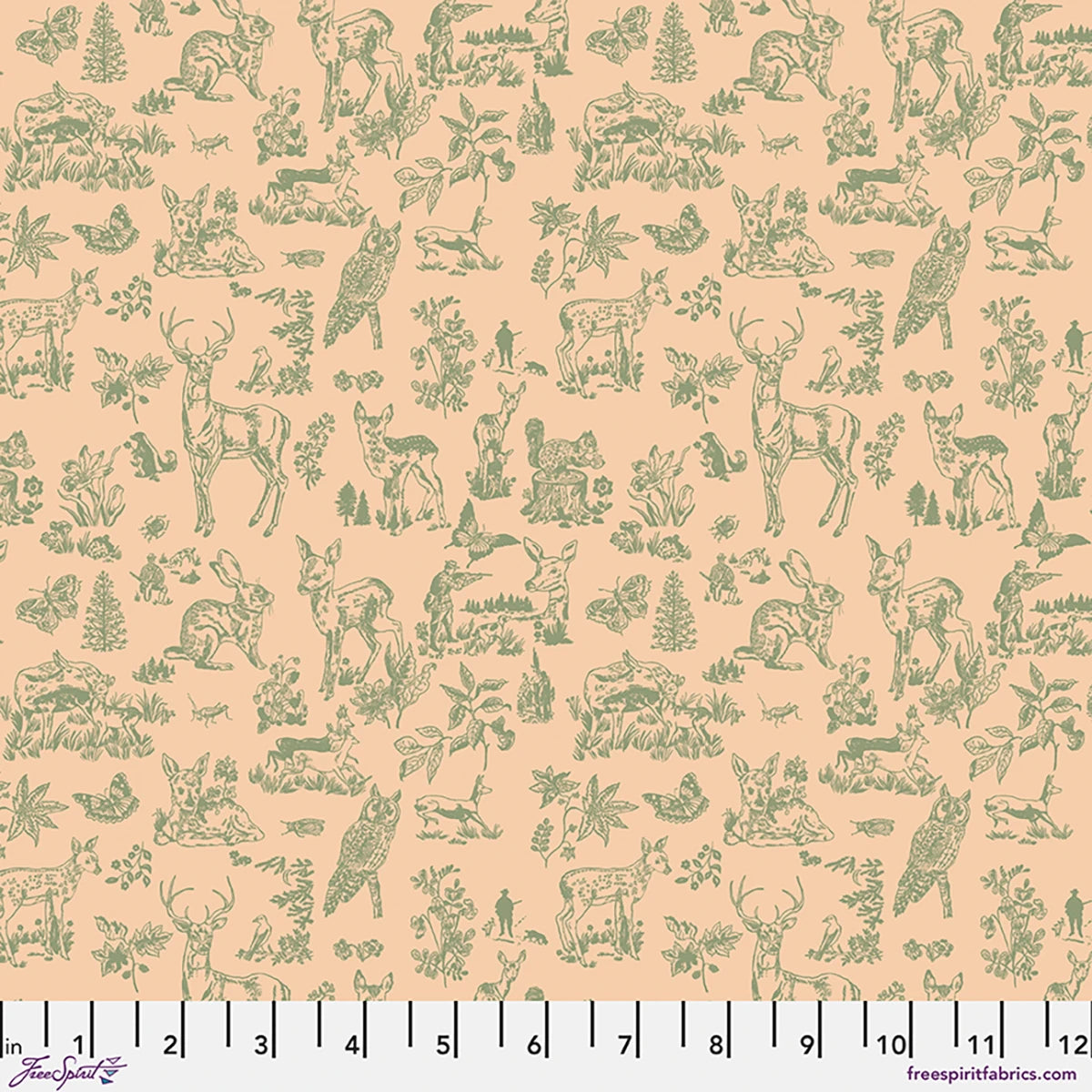 LAST FALL IN JAPAN Bambi Coral Yardage