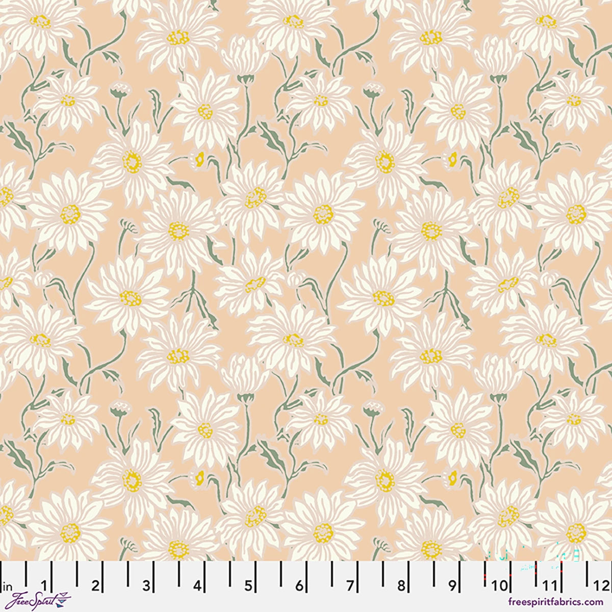 LAST FALL IN JAPAN Daisy Coral Yardage