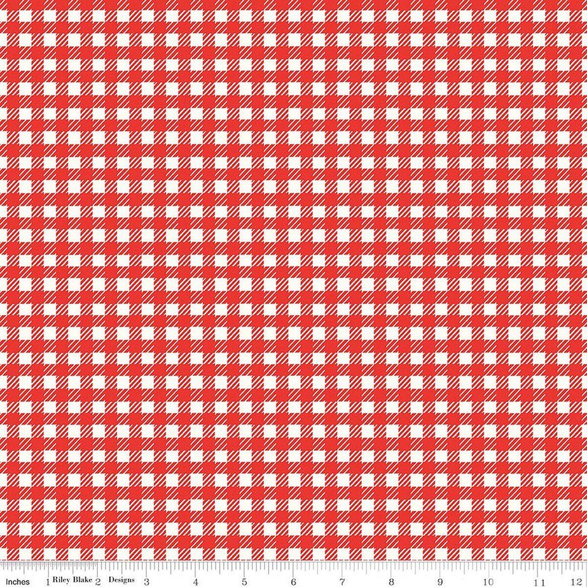 SERENDIPITY 2 Plaid Red Yardage