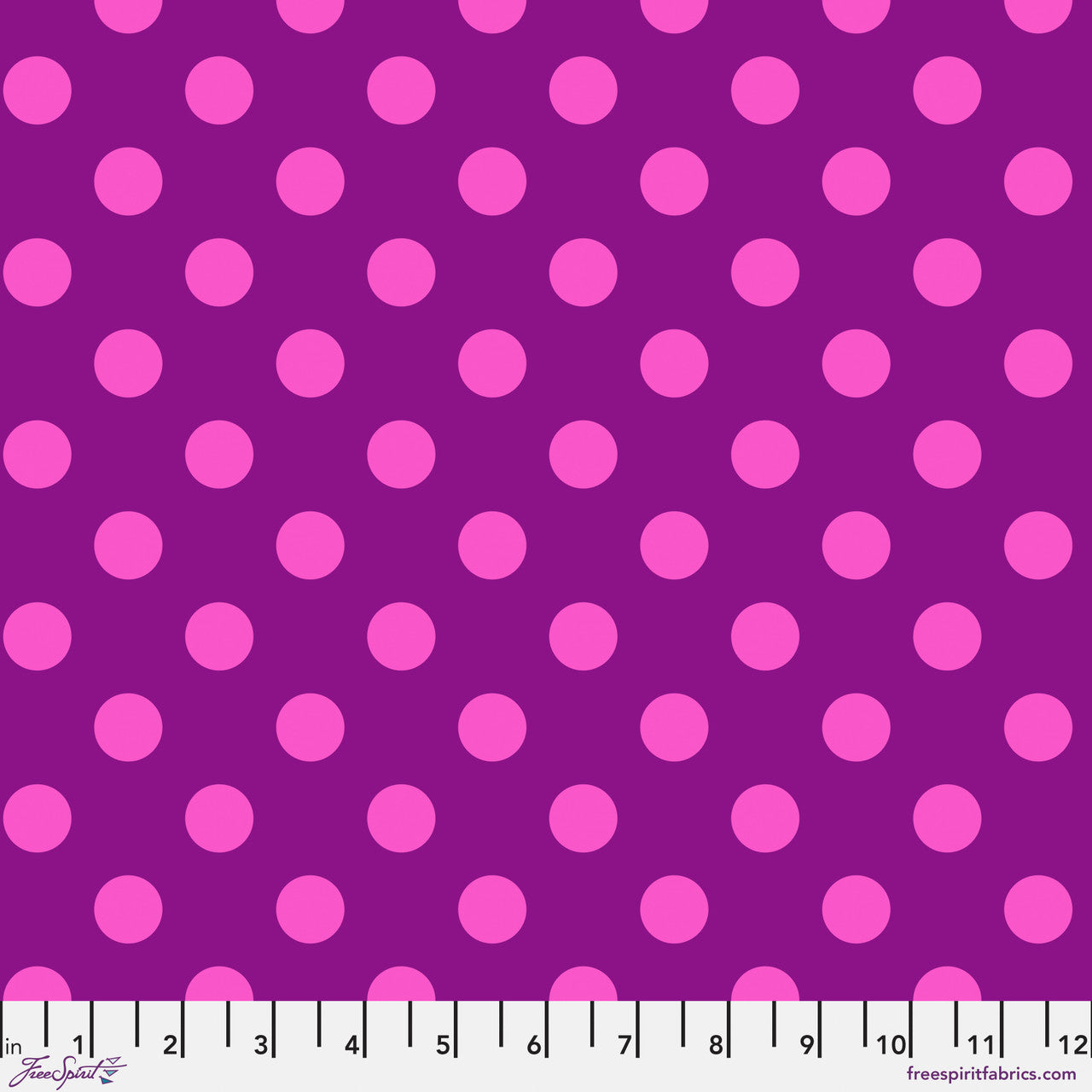 TULA'S TRUE COLORS Pom Pom Foxglove Yardage